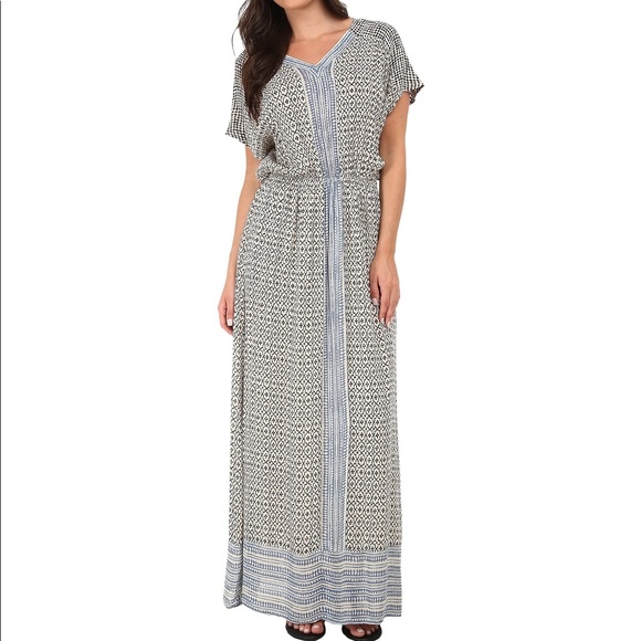 Lucky Brand Dresses & Skirts - Lucky Brand Turkish Scarf boho print short sleeve maxi dress, XS NWOT